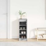 vidaXL Armoire à chaussures sonoma gris 29 5x34x76 cm bois ingénierie