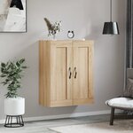 vidaXL Armoire murale chêne sonoma 69 5x34x90 cm bois d'ingénierie