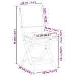 vidaXL Chaises de bistrot d'extérieur 4 Pièces Gris foncé