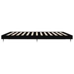 vidaXL Cadre de lit sans matelas noir 200x200 cm bois d'ingénierie