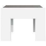 vidaXL Table basse avec LED infini blanc 40x40x30 cm