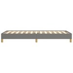 vidaXL Cadre de lit sans matelas gris foncé 80x200 cm tissu