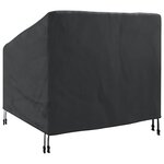 vidaXL Housse de chaise de jardin Noir 90 x 90 x 50 / 75 cm Tissu 420D