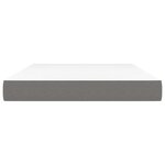 vidaXL Matelas de lit à ressorts ensachés fermeté moyenne Gris foncé 140x200x20 cm