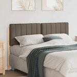 vidaXL Tête de lit capitonnée Marron et Taupe 140 cm Pin massif