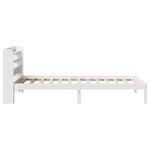 vidaXL Cadre de lit sans matelas blanc 90x190 cm bois de pin massif
