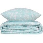 Parure de lit - housse de couette 220 x 240 + 2 taies d'oreiller 60 x 60 - Satiné coton - Blanc