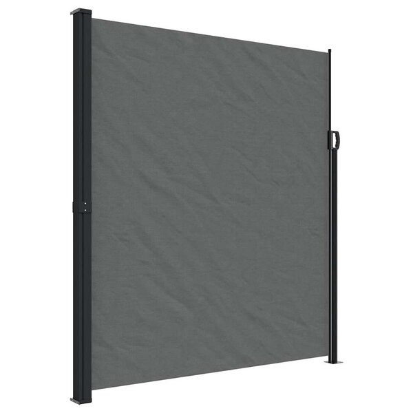 vidaXL Auvent latéral rétractable anthracite 220x500 cm