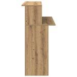 vidaXL Bureau réception chêne artisanal 100x50x103 5cm bois ingénierie