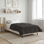 vidaXL Couette d'été 135 x 200 cm Été Anthracite Respirant