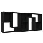 vidaXL Bibliothèque Noir 67x24x161 cm Bois d'ingénierie