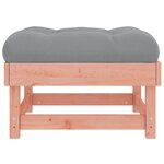 vidaXL Repose-pied de jardin avec coussin bois massif douglas