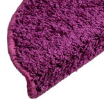 vidaXL Tapis d'escalier 20 pièces 56 x 17 x 3 cm Violet Demi-rond
