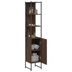 vidaXL Armoire de bain chêne marron 33x33x185 5 cm bois d'ingénierie