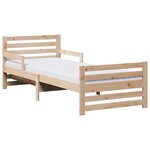 vidaXL Cadre de lit avec matelas extensible Marron 80 x 200 cm