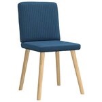 vidaXL Chaises à manger lot de 6 bleu tissu