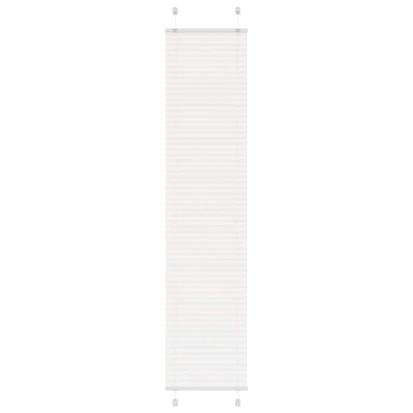 vidaXL Store plissé blanc 45x200 cm largeur du tissu 44 4 cm polyester