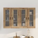 vidaXL Armoires Murales 2 Pièces Chêne Artisan 69.5 x 34 x 90 cm - Bois Réalisé