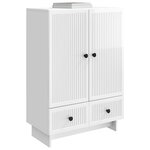 vidaXL Buffet Blanc Brillant 66 x 34 5 x 95 cm Bois d’ingénierie