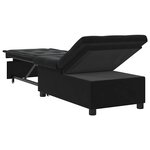 vidaXL Canapé-lit Noir 67 x 194 x 38 cm Velours