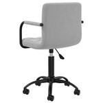 vidaXL Chaises pivotantes à manger lot de 2 gris clair velours