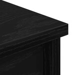 vidaXL Buffet haut chêne noir 37 5x35x180 cm bois d'ingénierie
