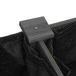 vidaXL Jardinière avec doublure gris 203x53x76 cm bois massif de sapin