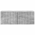vidaXL Meuble TV mural 78 5 x 31 x 30 cm Gris béton Bois d'ingénierie
