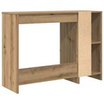 vidaXL Bureau chêne artisanal 102 5x35x75 cm bois d'ingénierie