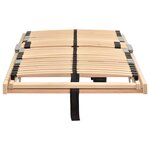 vidaXL Lit à lattes Marron 70 x 190 cm Bois de hêtre massif