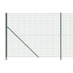 vidaXL Clôture en treillis métallique avec bride vert 2 2x10 m