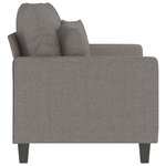 vidaXL Canapé à 2 places Taupe 120 cm Tissu