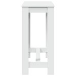 vidaXL Table de bar blanc 102x50x103 5 cm bois d'ingénierie