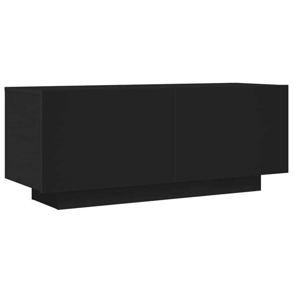 vidaXL Meuble TV Noir 100x35x40 cm Aggloméré