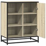 vidaXL Buffet chêne sonoma 62x35x76 cm bois d'ingénierie