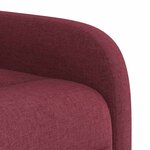 vidaXL Fauteuil inclinable Rouge bordeaux Tissu