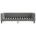 vidaXL Lit de jour avec matelas gris foncé 80x200 cm tissu