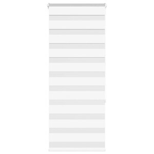 vidaXL Store zèbre blanc 55x150 cm largeur du tissu 50 9 cm polyester