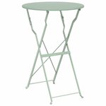 vidaXL Table bistrot Vert menthe clair Ø50x71 cm