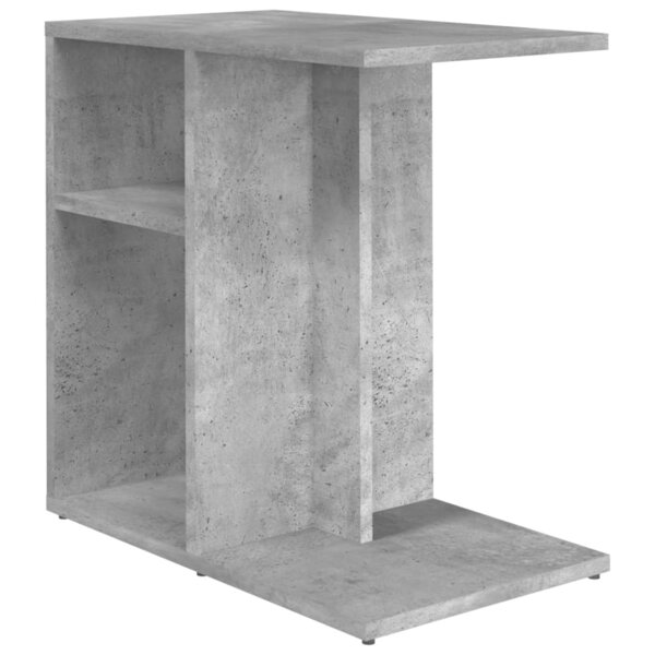 vidaXL Table d'appoint Gris béton 50x30x50 cm Bois d’ingénierie
