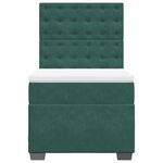 vidaXL Sommier à lattes de lit avec matelas Vert foncé 100x200 cm