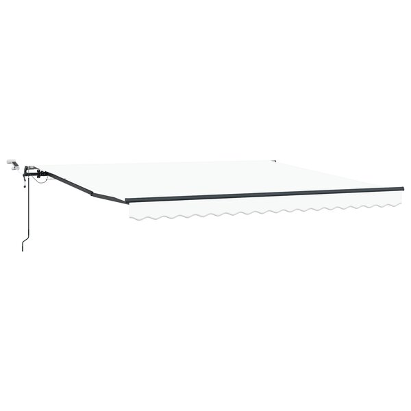 Auvent rétractable automatique vidaXL avec LED Blanc 400x350 cm