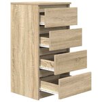 vidaXL Buffet chêne sonoma 37 5x35x76 cm bois d'ingénierie