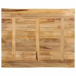 vidaXL Dessus de table bord vivant 110x80x3 8 cm bois de manguier brut