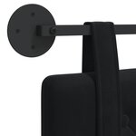 vidaXL Tête de lit suspendue Noir Velours