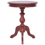 vidaXL Table d'appoint Marron 50 x 50 x 65 cm Bois d'acajou massif