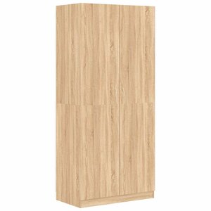vidaXL Garde-robe Chêne sonoma 90x52x200 cm Bois d’ingénierie