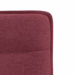 vidaXL Chaises à manger lot de 6 rouge bordeaux tissu