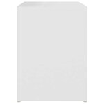 vidaXL Tables de chevet 2 Pièces blanc 40x30x40 cm bois d'ingénierie
