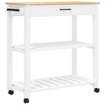 vidaXL Chariot de cuisine MONZA 84x40x90 cm bois massif de pin